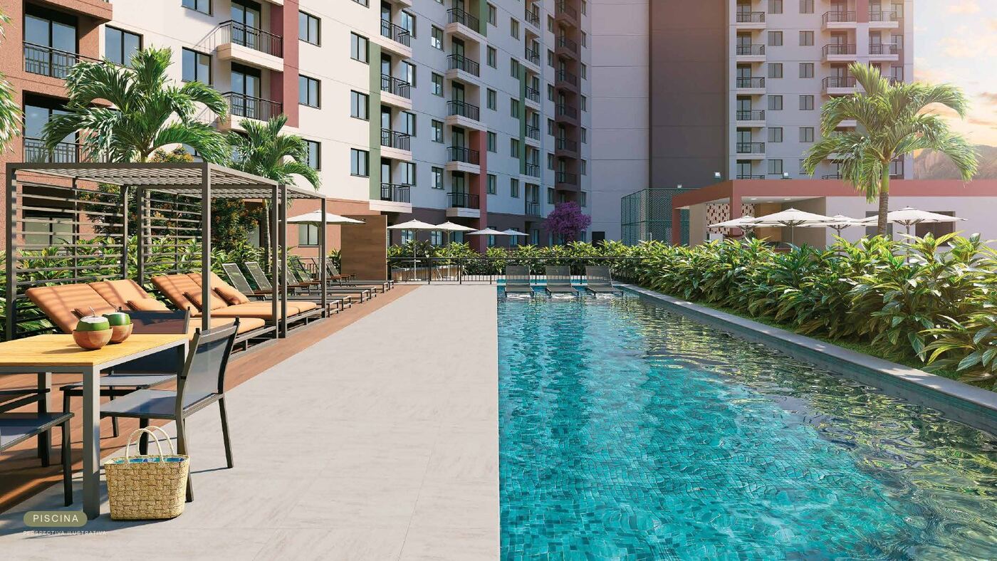 Piscina do Residencial Dona Ivone Lara